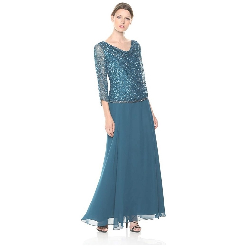 Brand New J Kara Women's Long Beaded Dress